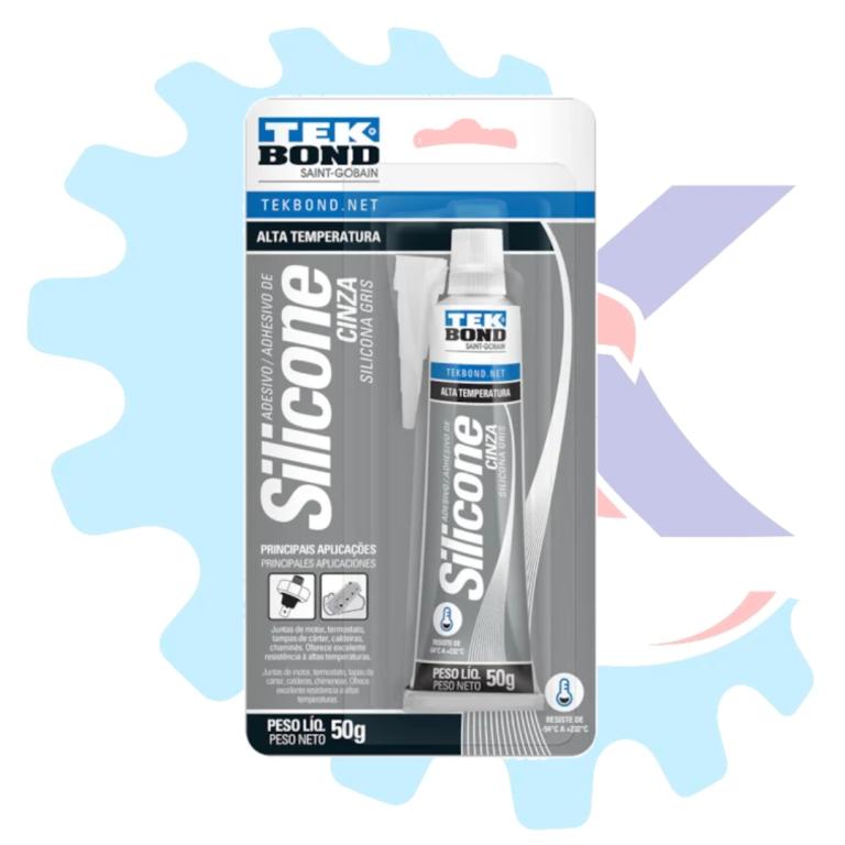 COLA SILICONE VED PRETO ALTA TEMPERATURA 50G TEKBOND