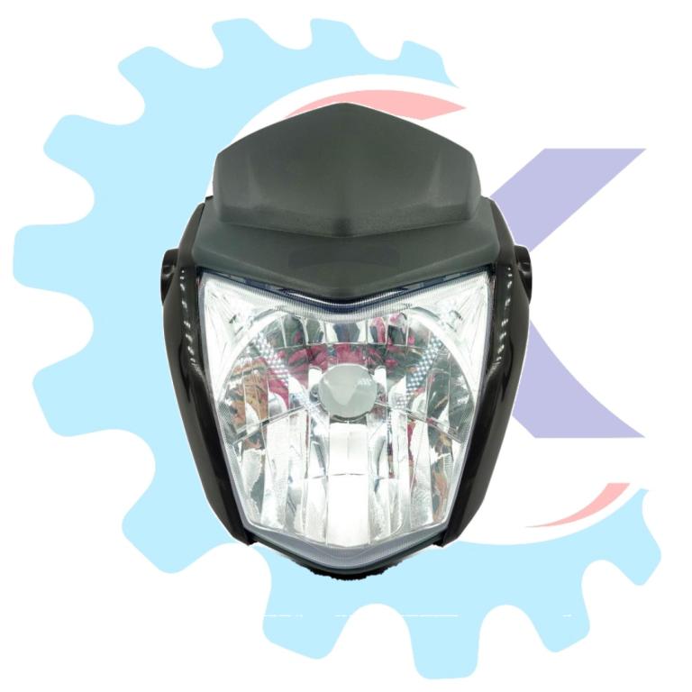 FAROL COMPLETO TITAN/FAN 14-15/FAN 160/START 160 16-21 C/BANANINHA PRETO S/LAMP. ''U1º''