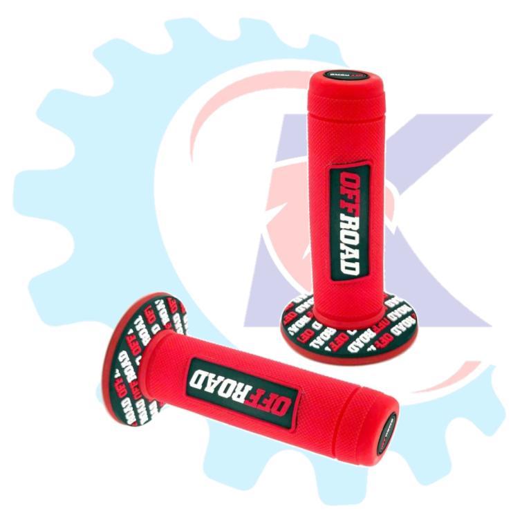 MANOPLA OFF ROAD CRF 230/NXR BROS/XRE 300/XTZ/NX/XR/XLR VERMELHO EMBUS