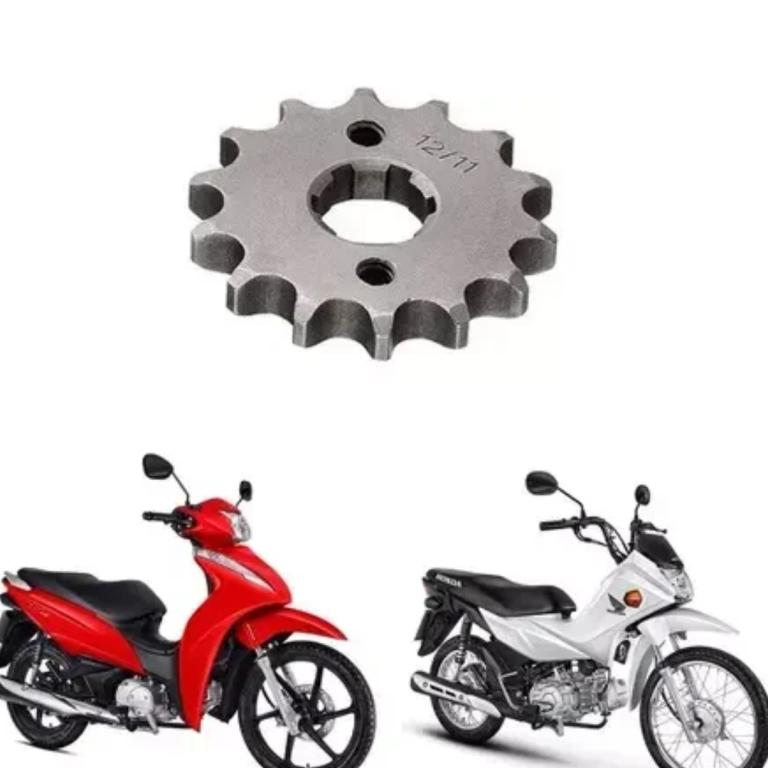 PINHAO BIZ 100/110I/125 POP 100/110I DREAM WEB 100 PHOENIX 50 14.DENTES AÇO 1045 SMART FOX