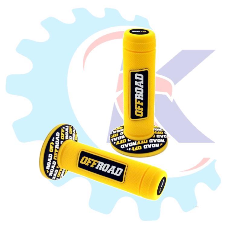 MANOPLA OFF ROAD CRF 230/NXR BROS/XRE 300/XTZ/NX/XR/XLR AMARELO EMBUS