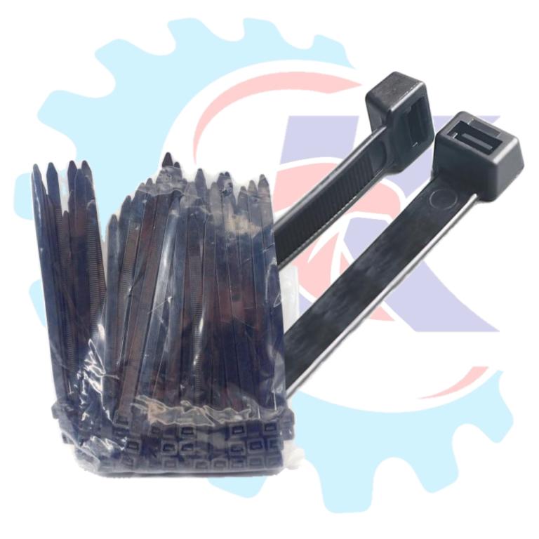 ABRACADEIRA NYLON PRETO 150mm X 7,8mm EMBALAGEM C/100 unidades EMBUS