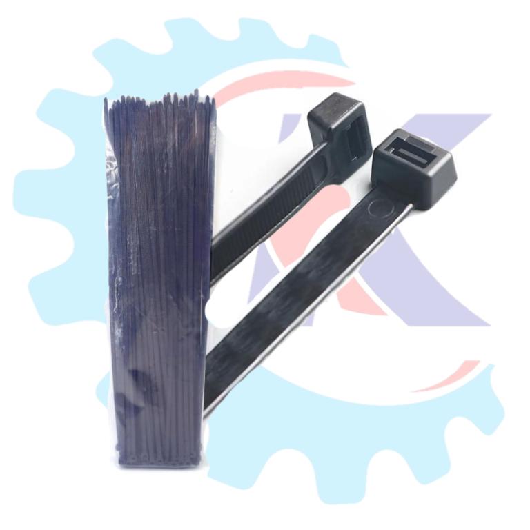 ABRACADEIRA NYLON PRETO 400mm X 4,8mm EMBALAGEM C/100 unidades EMBUS