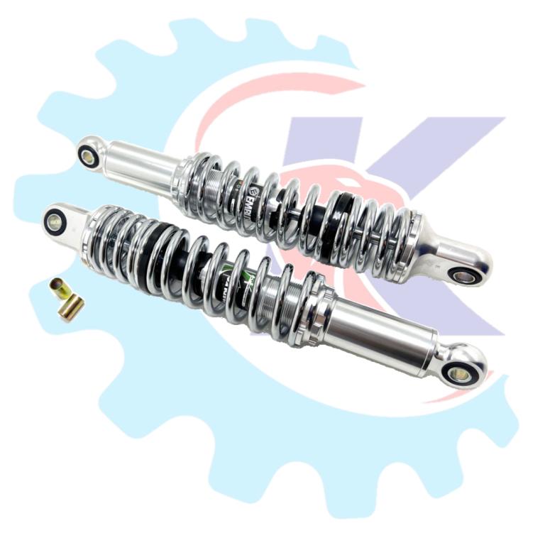 AMORTECEDOR ALUMINIO CROMADO MOLA CROMADO TITAN/FAN 125-150-160/YBR 125/FACTOR 125 EMBUS