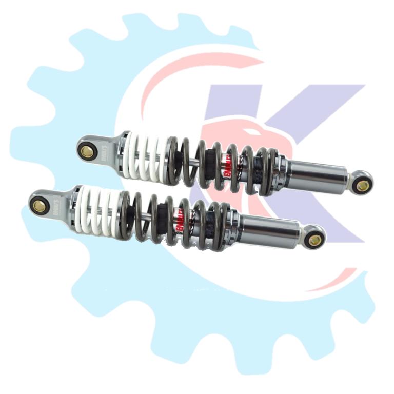 AMORTECEDOR ALUMINIO GRAFITE MOLA BRANCA TITAN/FAN 125-150-160/YBR 125/FACTOR 125 EMBUS