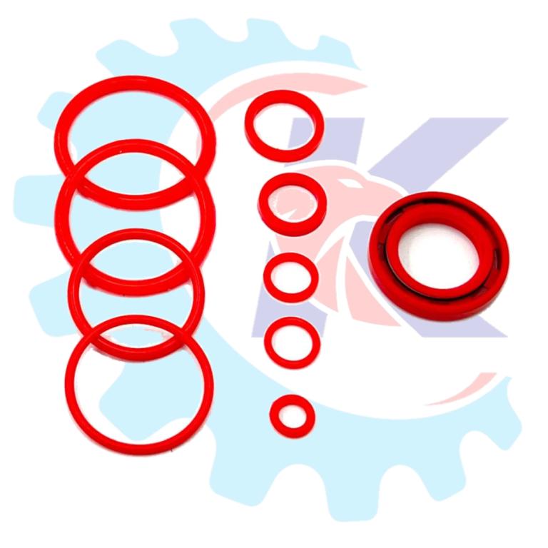 ANEL (KIT) VEDACAO E RETENTOR MESA MAGNETO BIZ 100 KS 98-05/POP 100 07-15 10-PECAS (SILICONE) EMBUS