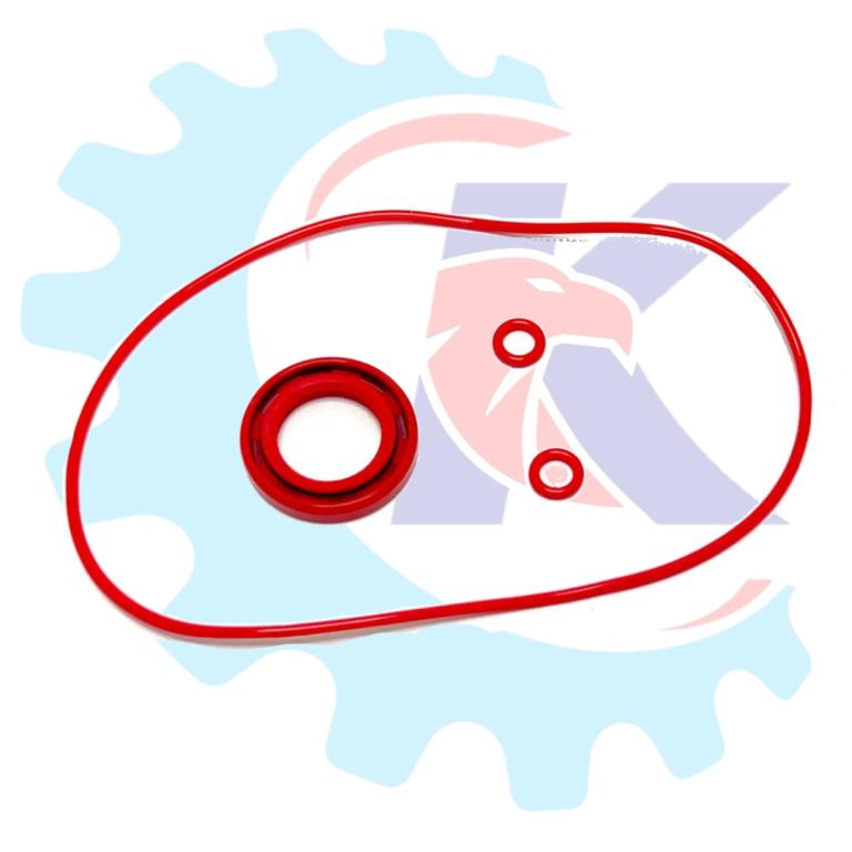 ANEL (KIT) VEDACAO E RETENTOR MESA MAGNETO BIZ 100KS 98-05/POP 100 07-15 4-PEÇAS (SILICONE) EMBUS