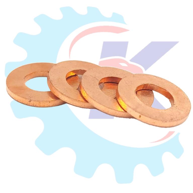ARRUELA LISA 6MM BRONZE P/PARAFUSO TAMPA CABECOTE TITAN 150/FAN 150 04-15/NXR 150 05-15 EMBUS