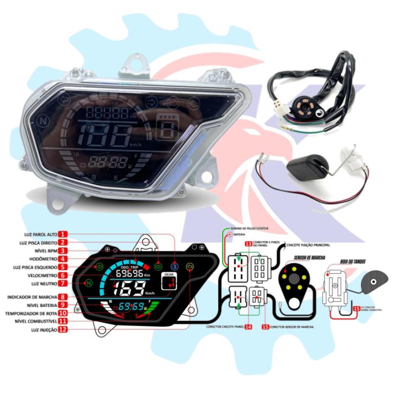 PAINEL COMPLETO POP 110 16-23 DIGITAL LED EMBUS
