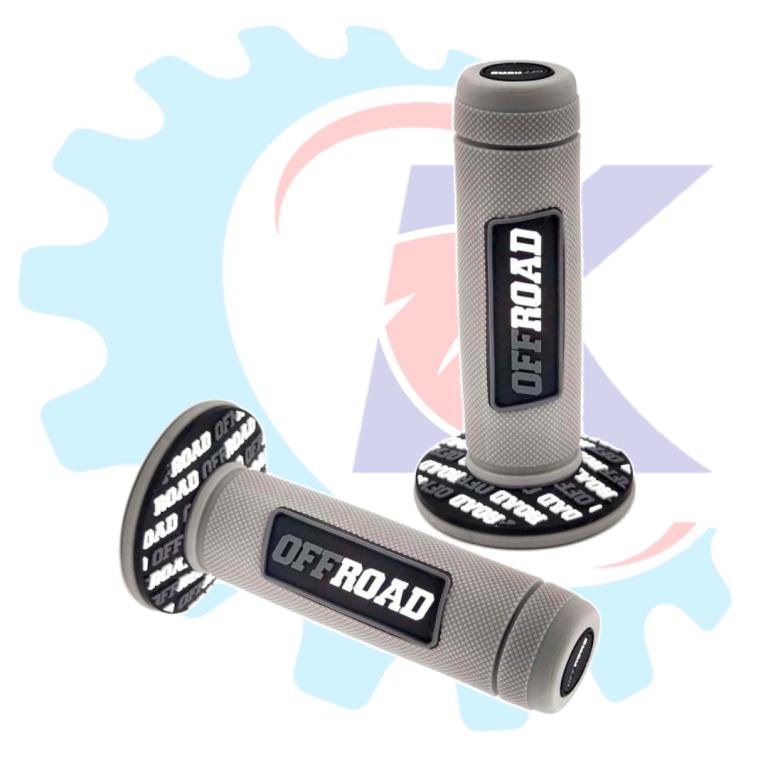 MANOPLA OFF ROAD CRF 230/NXR BROS/XRE 300/XTZ/NX/XR/XLR CINZA EMBUS