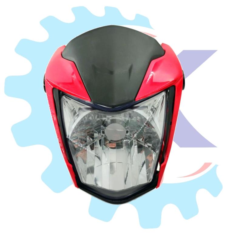 FAROL COMPLETO TITAN 160 22-23 C/BANANINHA VERMELHO MARRAKESH S/LAMP. ''U1º''