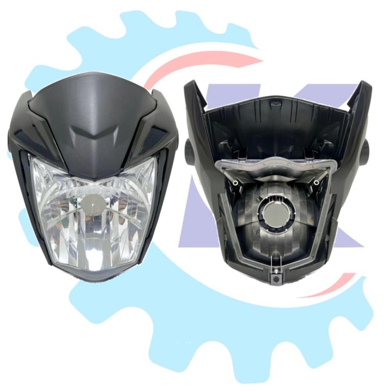 FAROL COMPLETO TITAN 160 22-23 C/BANANINHA PRETO EMBUS/BR S/LAMP. ''U1º''