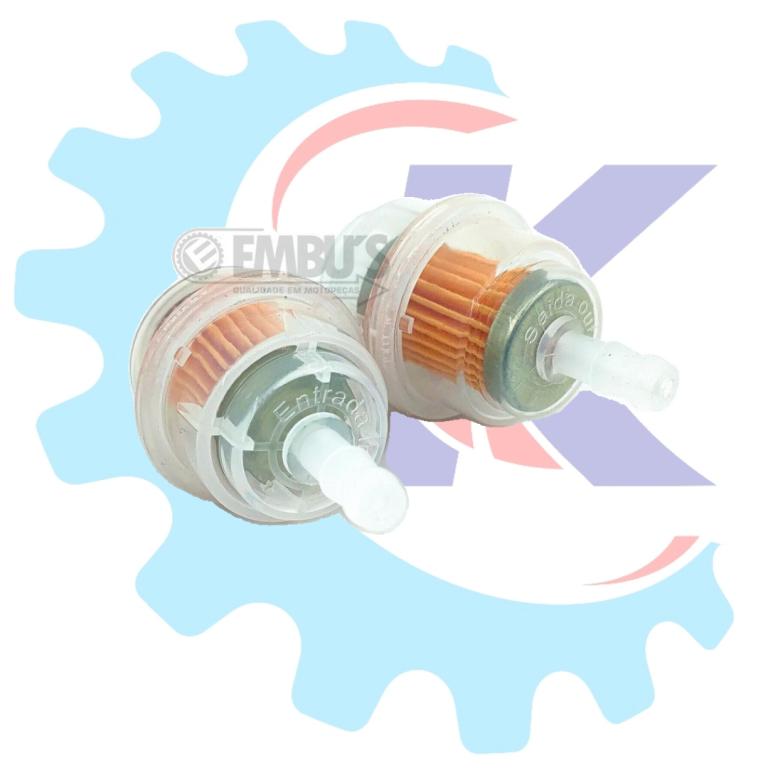 FILTRO COMBUSTIVEL MEDIO CG/TITAN 125-150/KS/ES/YBR UNIVERSAL PAPELAO EMBUS