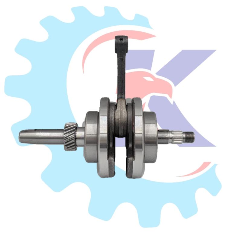 VIRABREQUIM COMPLETO C/ROLAMENTO E BIELA TITAN 125KS/ES 02-04/FAN 125 05-08 EMBUS