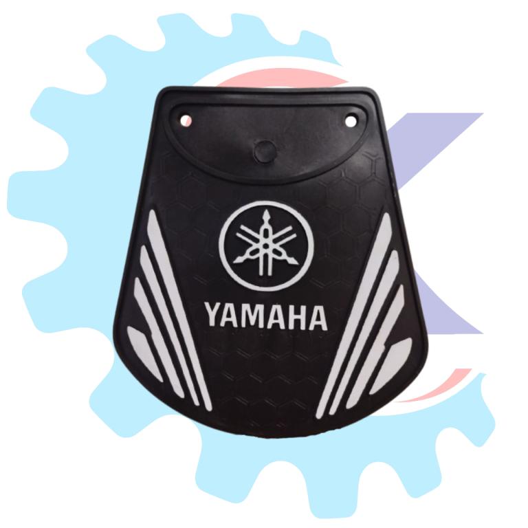 LAMEIRA DIANTEIRA UNIVERSAL 16CM X 17CM / BRANCO / BORRACHA / YAMAHA RR RACING