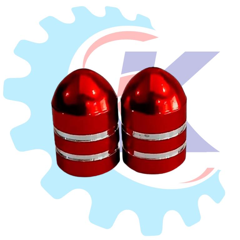 TAMPA VALVULA VERMELHO ALUMINIO PINO BALA RR RACING