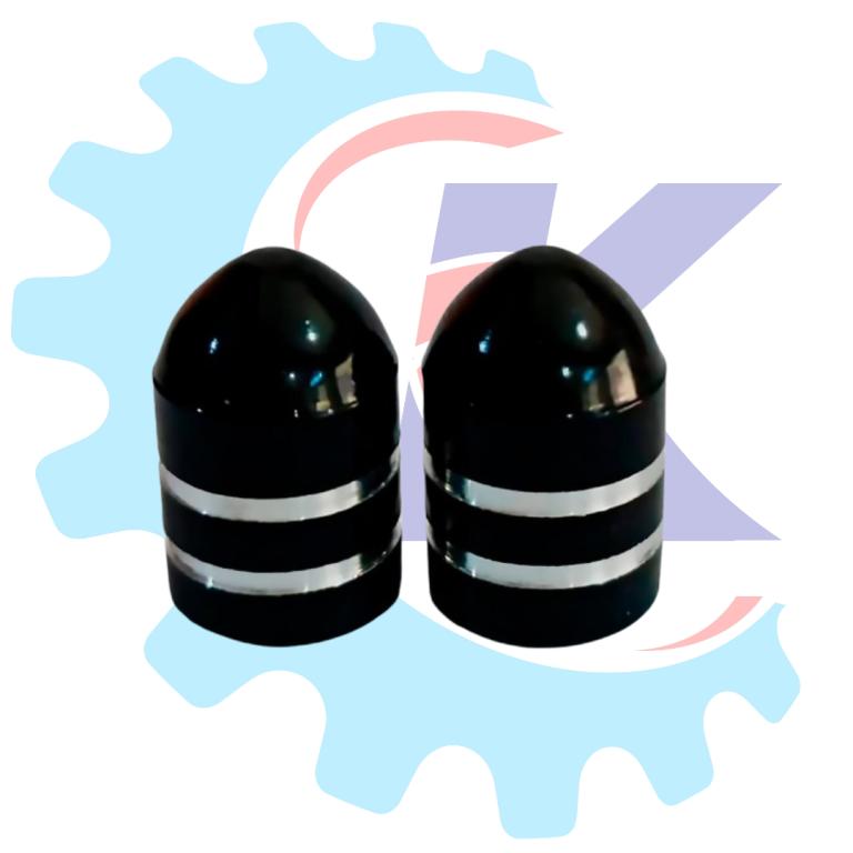 TAMPA VALVULA PRETO ALUMINIO PINO BALA RR RACING