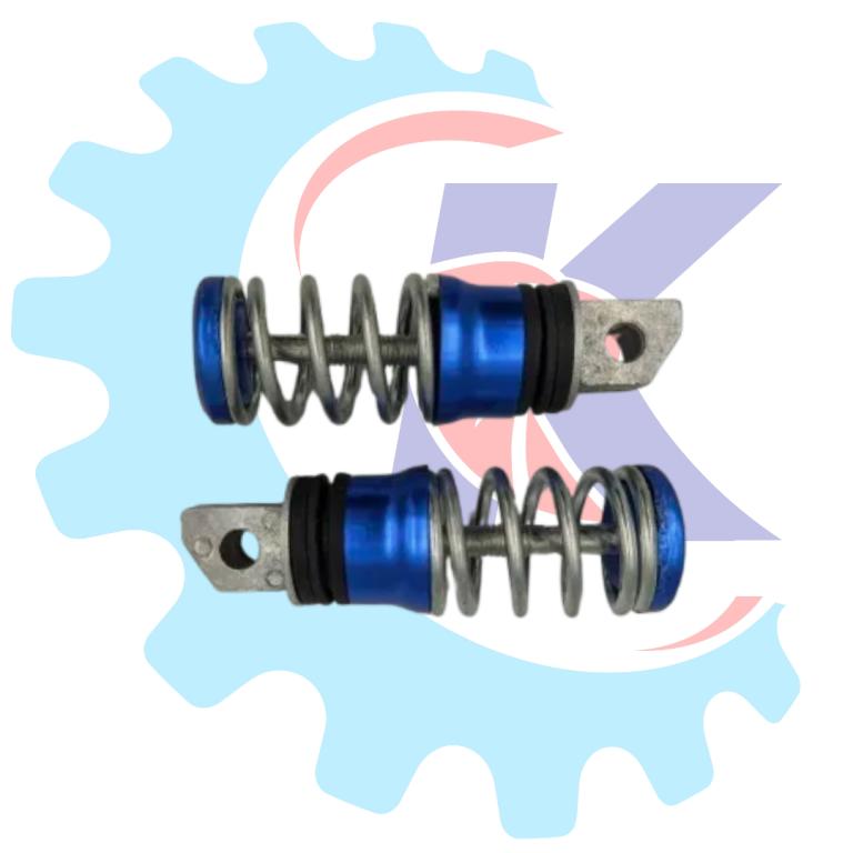 PEDALEIRA TRAS ESPORTIVA AZUL ALUMINIO RR RACING