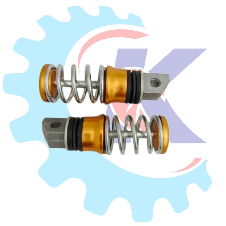 PEDALEIRA TRAS ESPORTIVA OURO ALUMINIO RR RACING