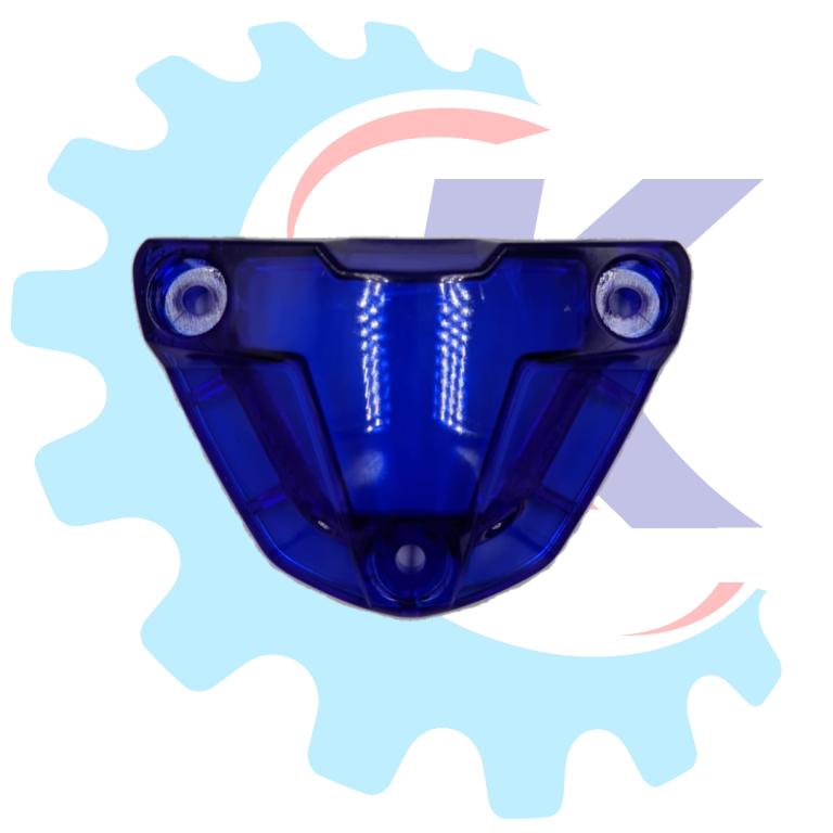 TAMPA TRANSPARENTE COMANDO MOTOR AZUL TITAN 160/FAN 160/NXR 160/XRE 190 RR RACING