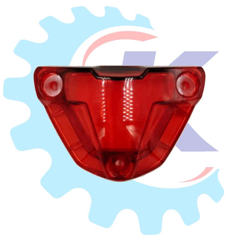 TAMPA TRANSPARENTE COMANDO MOTOR VERMELHO TITAN 160/FAN 160/NXR 160/XRE 190 RR RACING