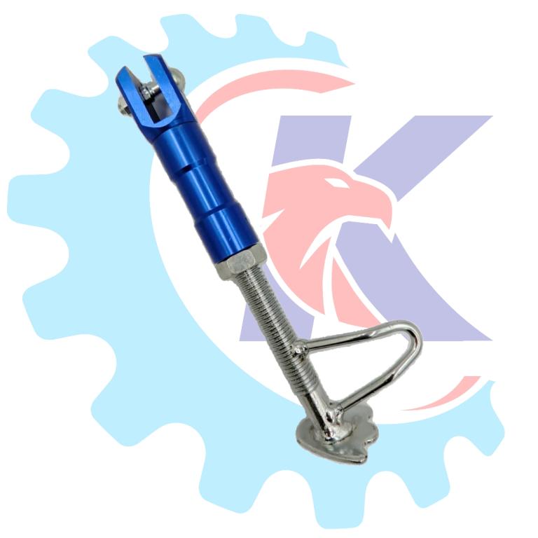 CAVALETE LATERAL 17 CM AZUL ALUMINIO POP/BIZ RR RACING