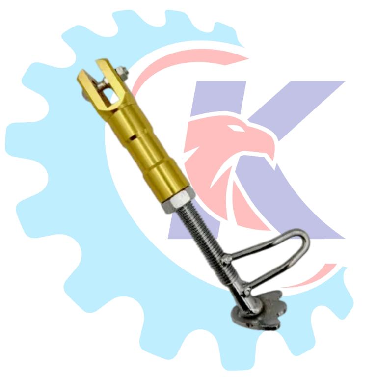 CAVALETE LATERAL 17 CM OURO ALUMINIO POP/BIZ RR RACING
