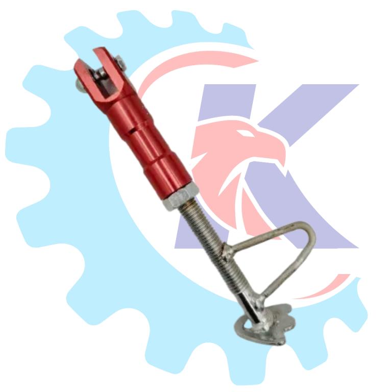CAVALETE LATERAL 17 CM VERMELHO ALUMINIO POP/BIZ RR RACING