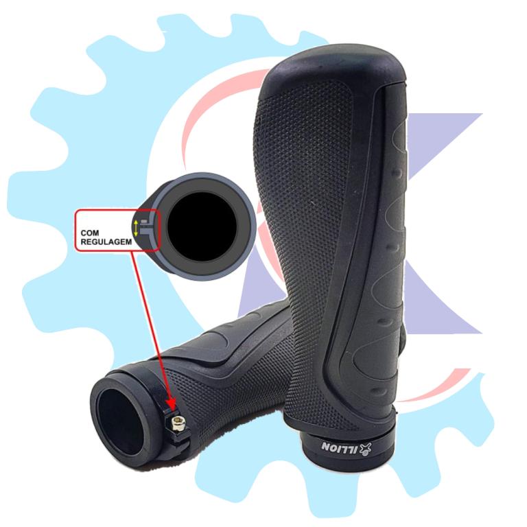 MANOPLA ERGONOMICA C/ ANEL REGULAGEM PRETA EMBUS