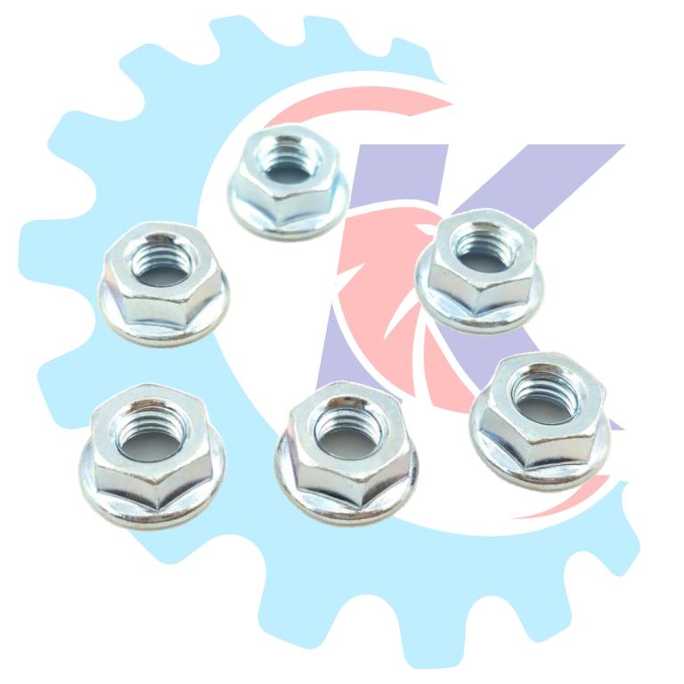 PORCA SEXT FLANGEADA EMB C/25 ZN M6X1,0 MOTOK