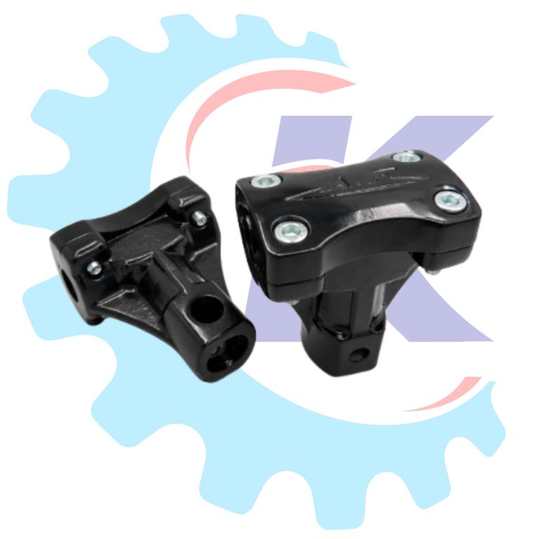 ADAPTADOR GUIDAO PRETO ALUMINIO POP 100/POP 110 22MM RR RACING