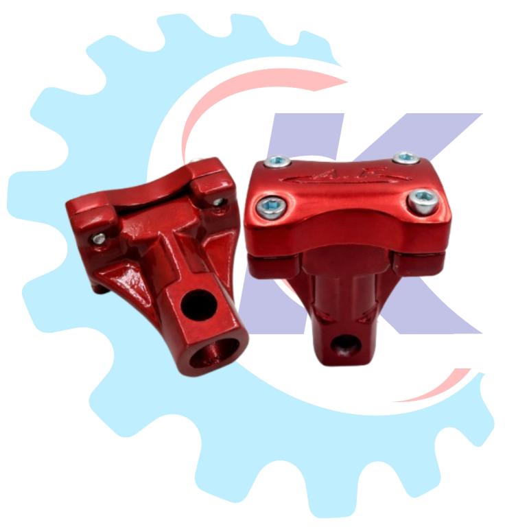 ADAPTADOR GUIDAO VERMELHO ALUMINIO POP 100/POP 110 22MM RR RACING