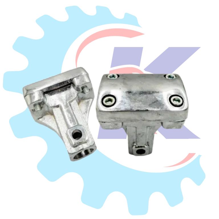 ADAPTADOR GUIDAO CROMADO ALUMINIO POP 100/POP 110 22MM RR RACING