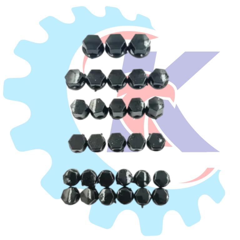 KIT CAPA PARAFUSO PRETO PLASTICO (30 PECAS) RR RACING