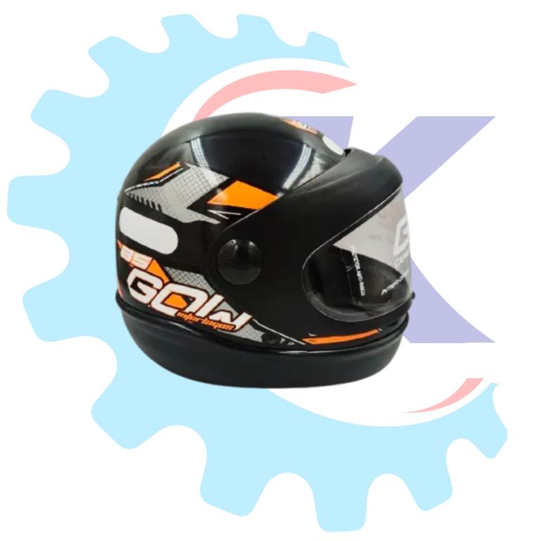 CAPACETE LNTERLAGOS TAM. 58 PRETO/LARANJA GOW