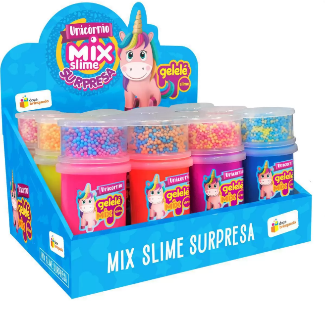 SLIME GELELE MIX UNICORNIO SURPRESA 12X153G