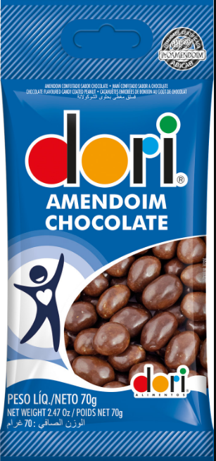 AMENDOIM CHOCOLATE DORI CONF 70G