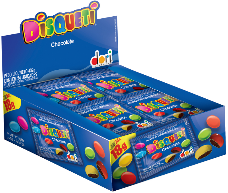 DISQUETI CHOCOLATE CONF. DORI 24X18G