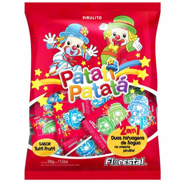 PIRULITO PATATI PATATA FLORESTAL 500G (50)