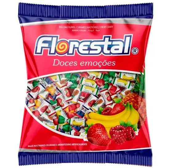BALA MASTIGAVEL FLORESTAL SORTIDA 500G (100)