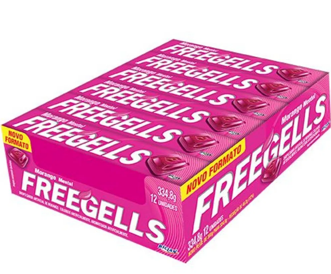DROPS FREEGELLS PLAY MORANGO 12UN