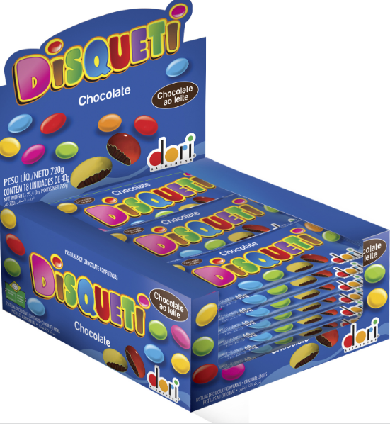 DISQUETI CHOCOLATE CONF. DORI 18X40G