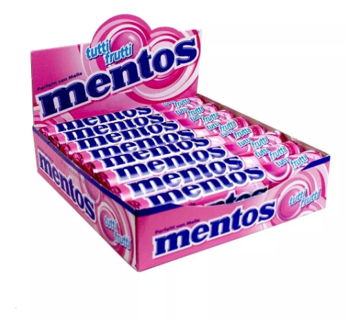 MENTOS STICK TUTTI FRUTTI 16X37,5G