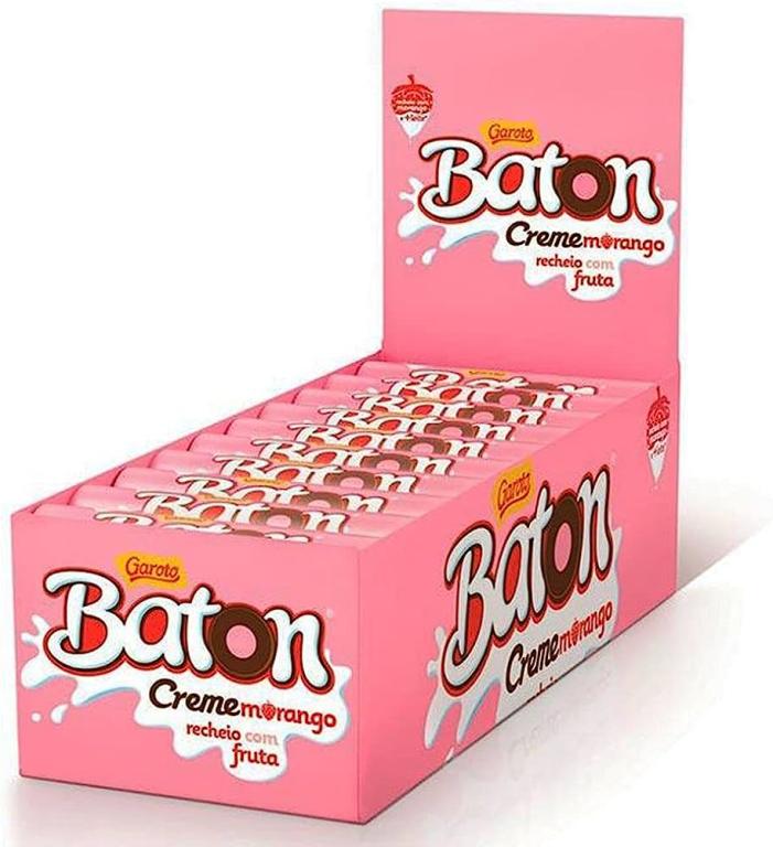 CHOC. GAROTO BATON CREME MOR 30X16G