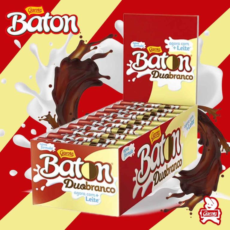 CHOC. GAROTO BATON DUO 30X16G