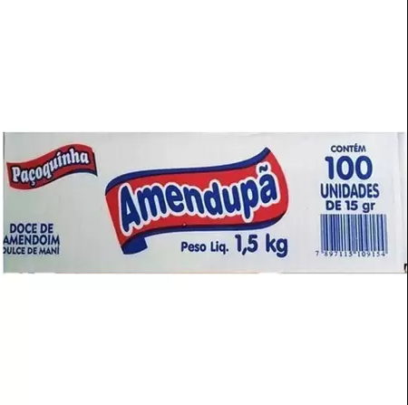 PACOCA ROLHA EMBRULHADA AMENDUPA 100X15G