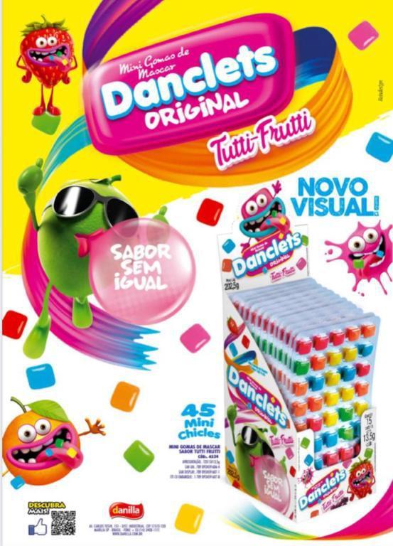 DANILLA DANCLETS TUTTI FRUTTI 45 - 15X13,5