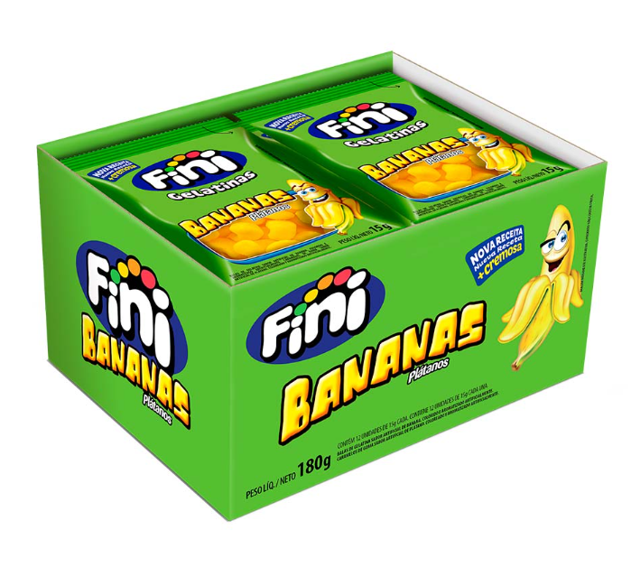 FINI GELATINA BANANAS 12X15G