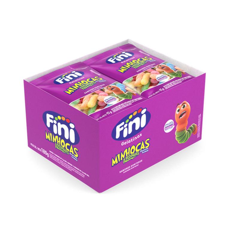 FINI GELATINA MINHOCAS AZEDINHA12X15G