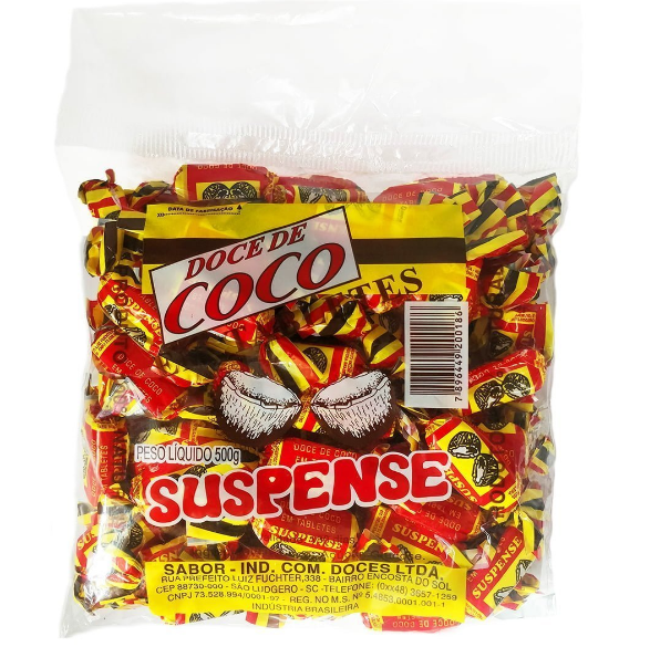 BALA DE COCO SUSPENSE 500G (60)